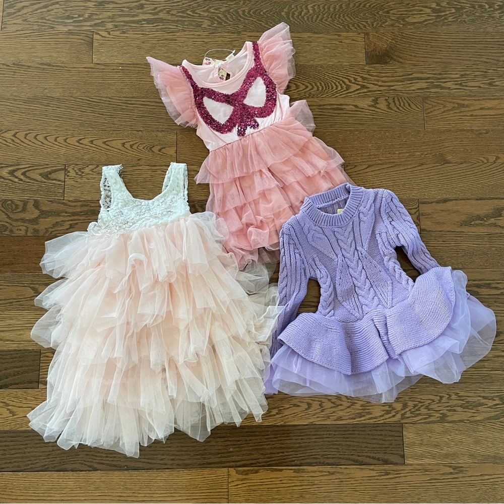 NEW 3 piece Lot Girls dresses size 2T - Photography Flower Girl